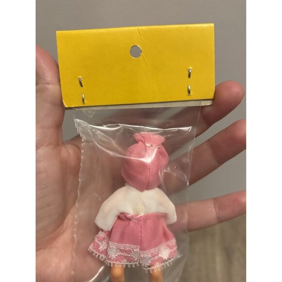 Vintage VEB Puppenfabrik Konigsee GDR 3" Miniature Rubber New In Package - Picture 3 of 5